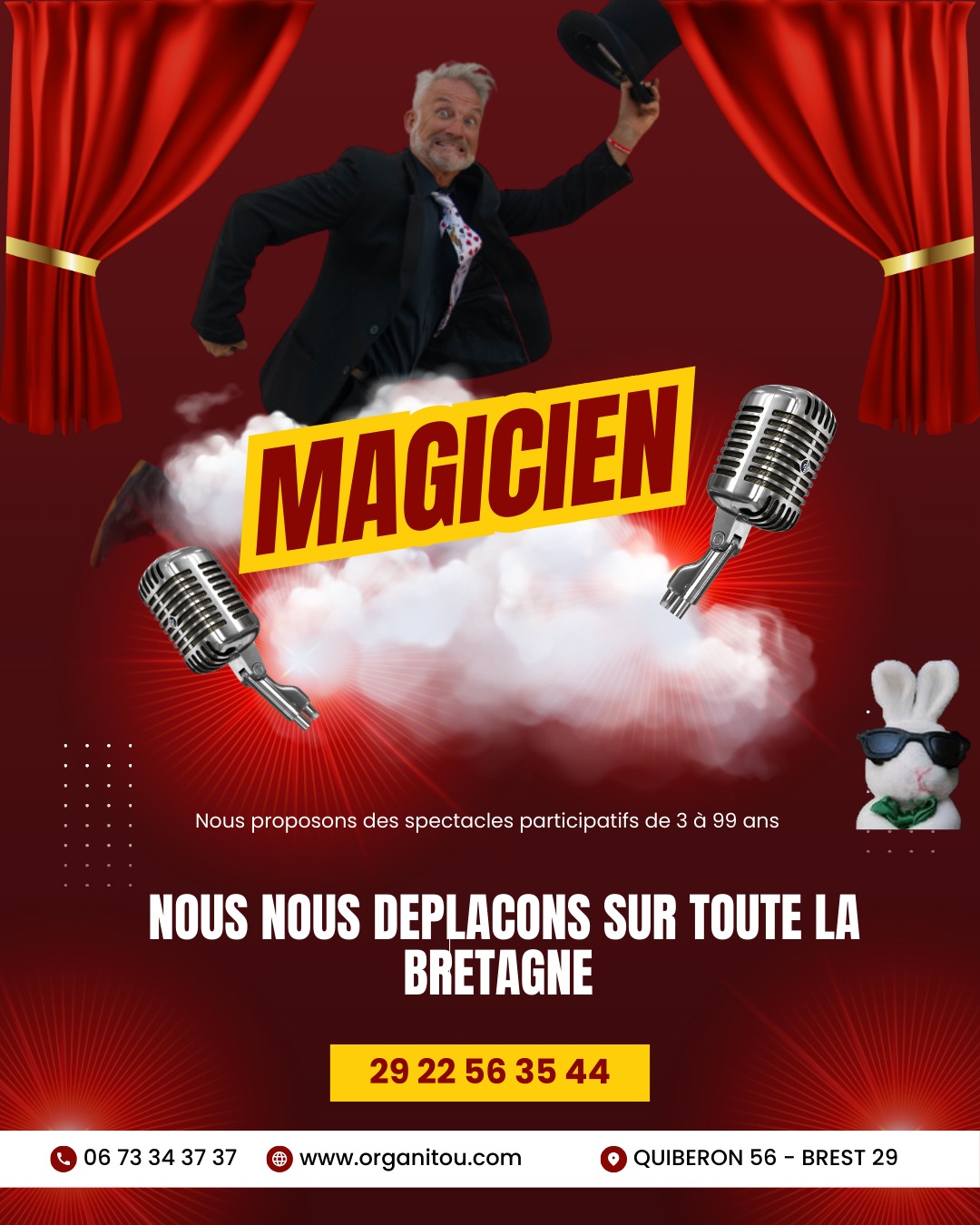 magicien enfants Bretagne Rennes