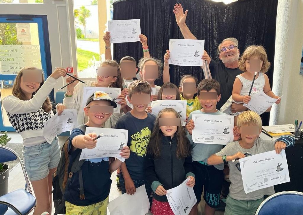 stage de magie enfant lorient , remise des diplomes
