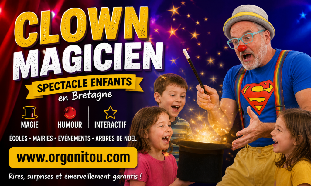 "animation clown enfants Bretagne"