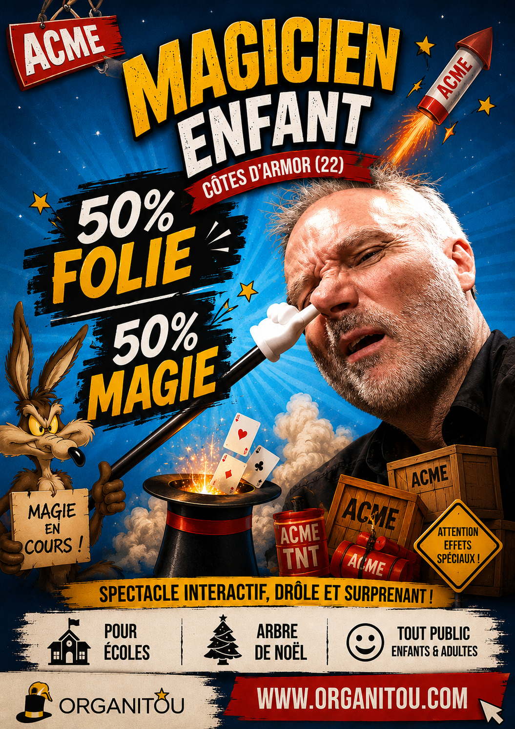👉 magicien Cotes d Armor spectacle enfants magie