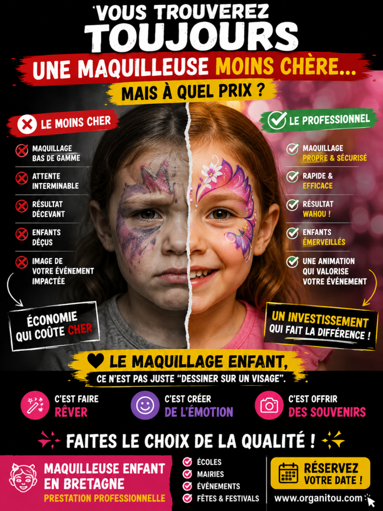 👉 maquilleuse enfant pas chere Bretagne maquillage artistique enfants