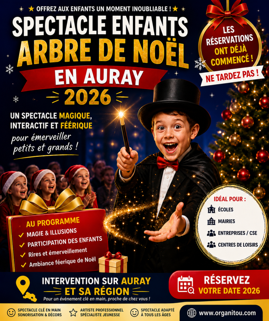 Spectacle Enfants Auray , arbre de noel 2026