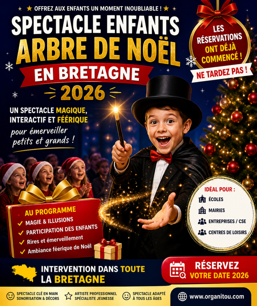👉 magicien Finistere spectacle enfants magie