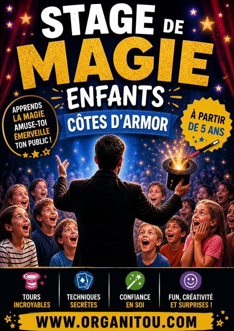 stage magie enfants Morbihan atelier magie enfants